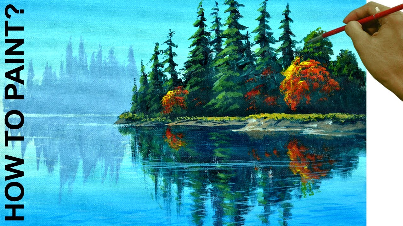 Paint to see. Рисуем отражение в воде акрилом. Как нарисовать отражение в воде. Рисунки акрилом отражение. Картинки как нарисовать отражение воды.